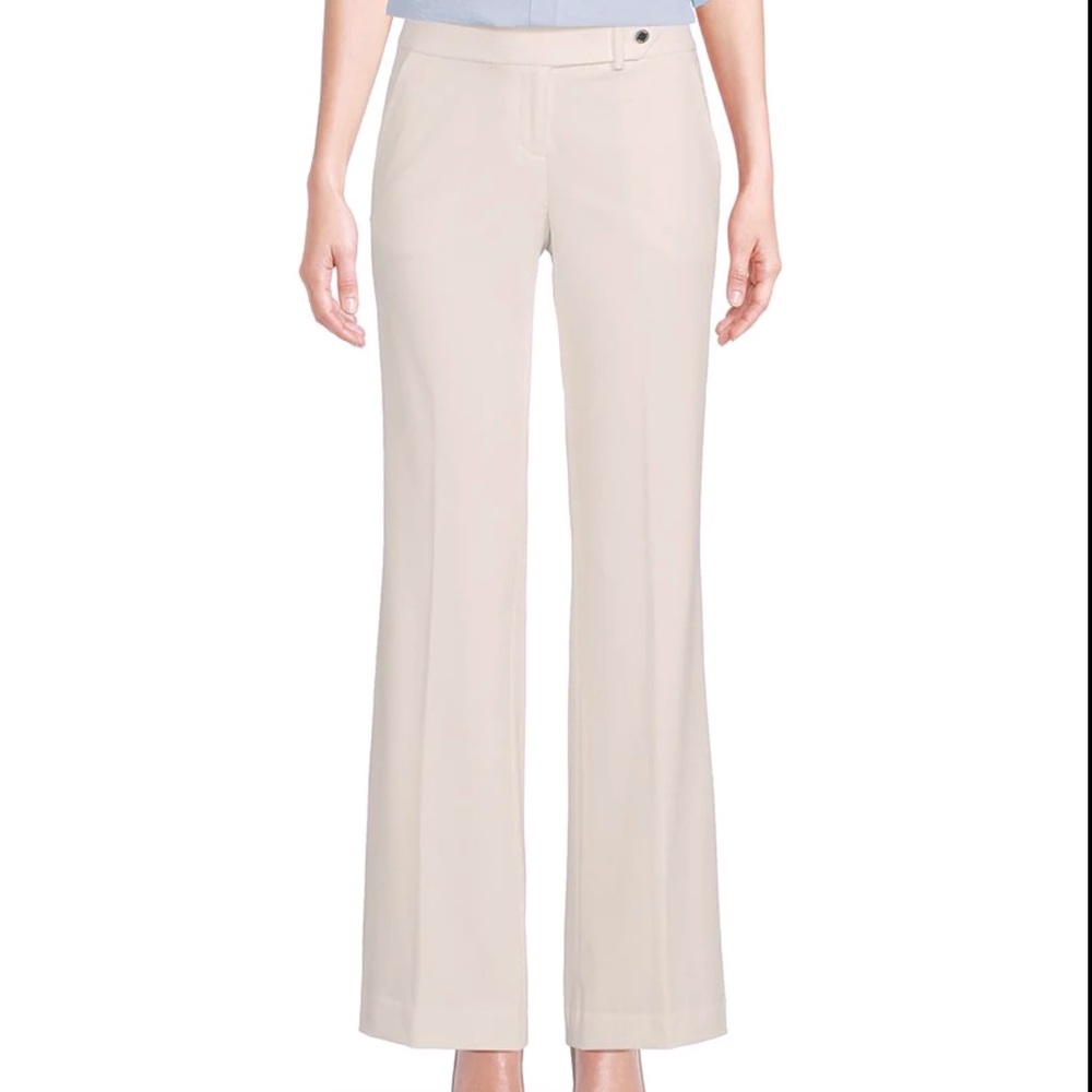 Calvin Klein Classic Fit Off-White Trousers